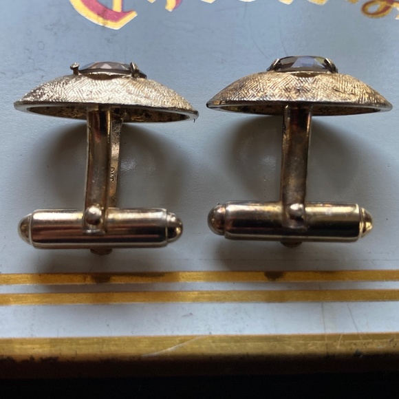 Vintage 1955-1958 Genuine. Anson Gold plated cufflinks. collectors  .PAT PEND. - Picture 4 of 7